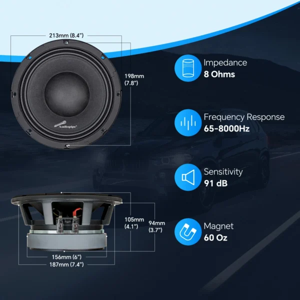 APLMB-8Mainimage3 AUDIO PIPE 8" 800W APLMB-8