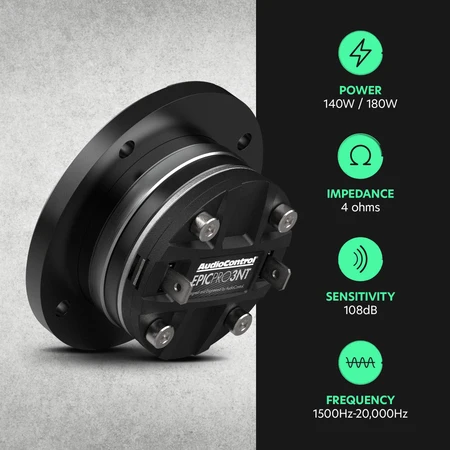 [2]AUDIOCONTROL  EPIC PRO Series EPICPRO3NT 3" Neodymium Tweeters, 140W RMS, 4 Ohms (Pair)