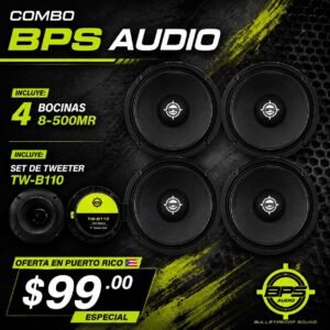 IMG_0472 COMBO BPS AUDIO 4 BOCINAS 8" MR500 1 PAR TWEETERS TW-B110