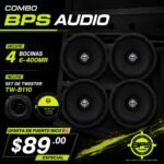 IMG_0473 COMBO 4 BOCINAS BPS 6" MR400 Y PAR TWEETERS TW-B110