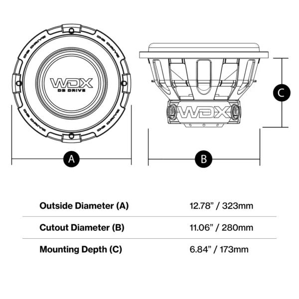 DB DRIVE 12" 1200W WDX 12 GO.4